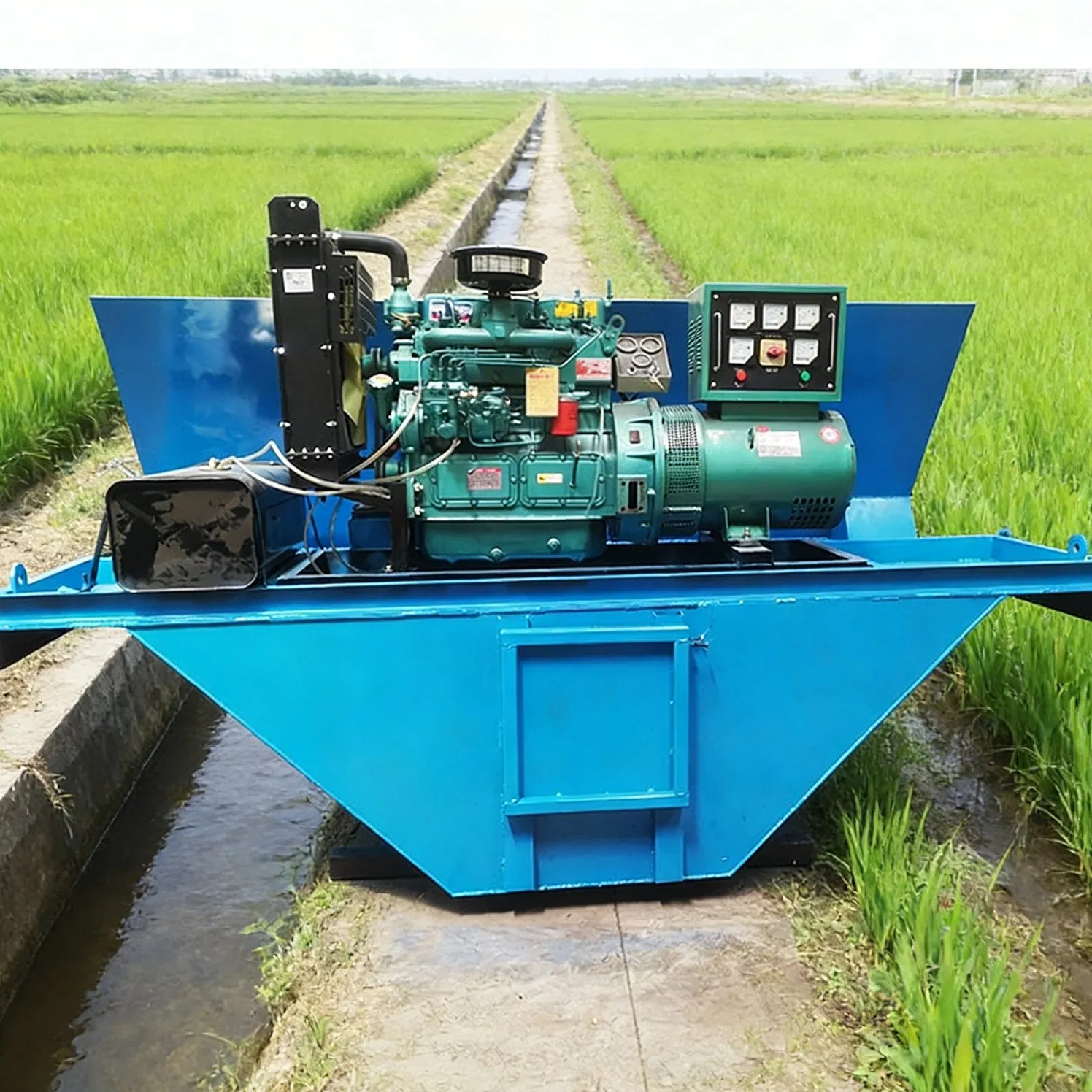 Tile Forming Cement Machine with Motor 380V Water Conservancy Ditch Forming Machine Concrete Water Channel Forming Machine