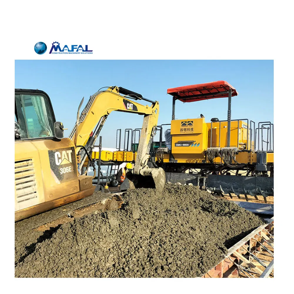 Slipform Paver Machine 177kw/2200rpmsmc-6600 6000mm Width Slslipform Chanel Paver with Core Engine Component on Sale
