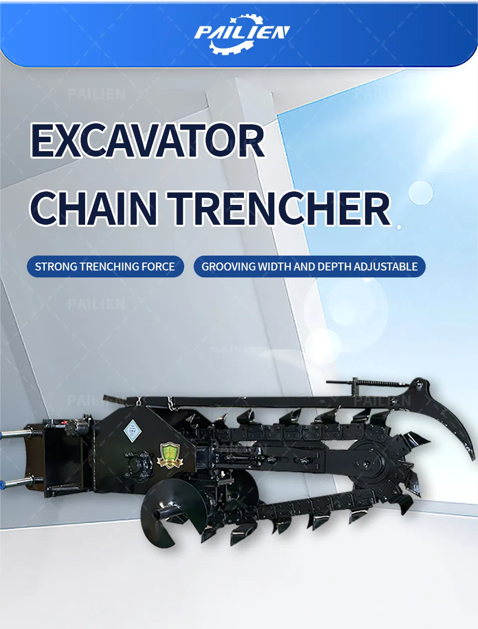 Excavator Multi-Functional Chain Trencher Information