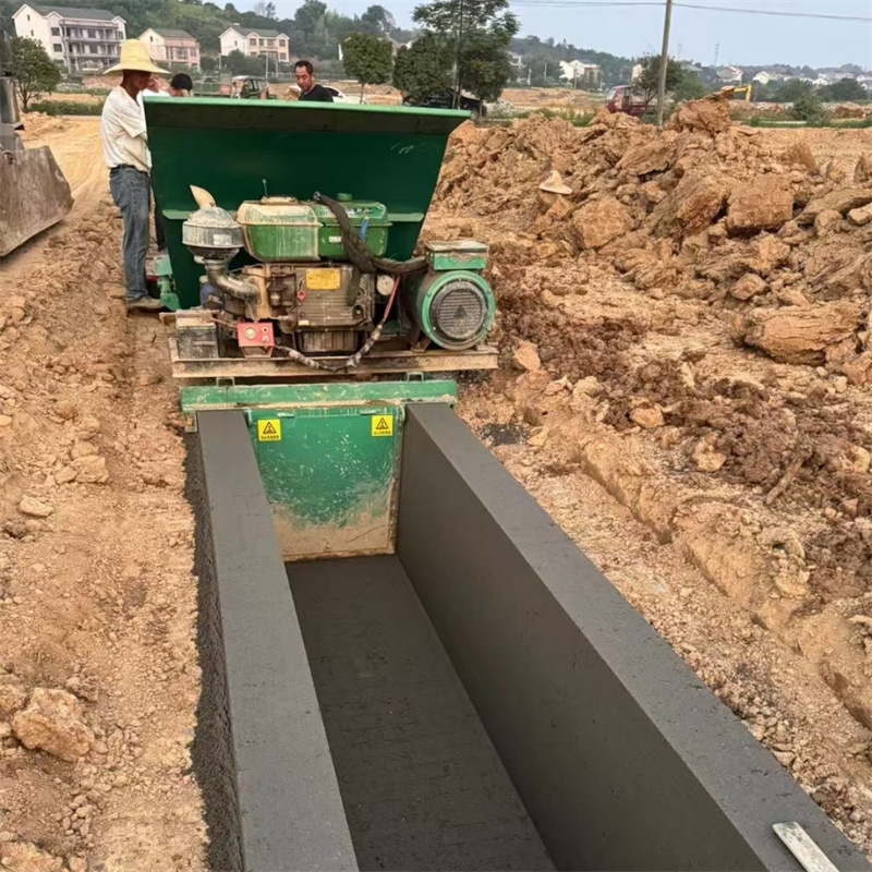 Concrete Cast-in-Place Fully Automatic One-Time Forming Slipform Machine for Irrigation and Farmland Drainage Ditches