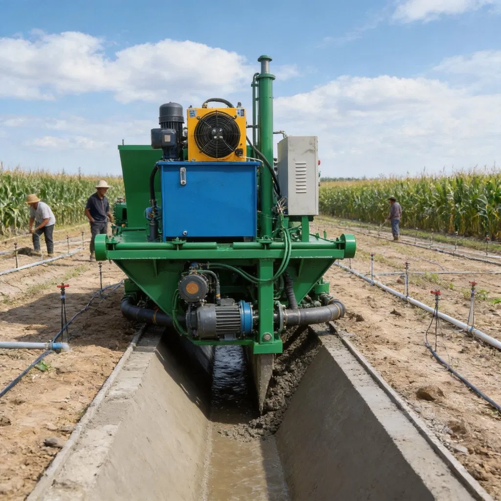 Automatic Canal Paverconcrete Channel Forming Machineconcrete Canal Lining Machine