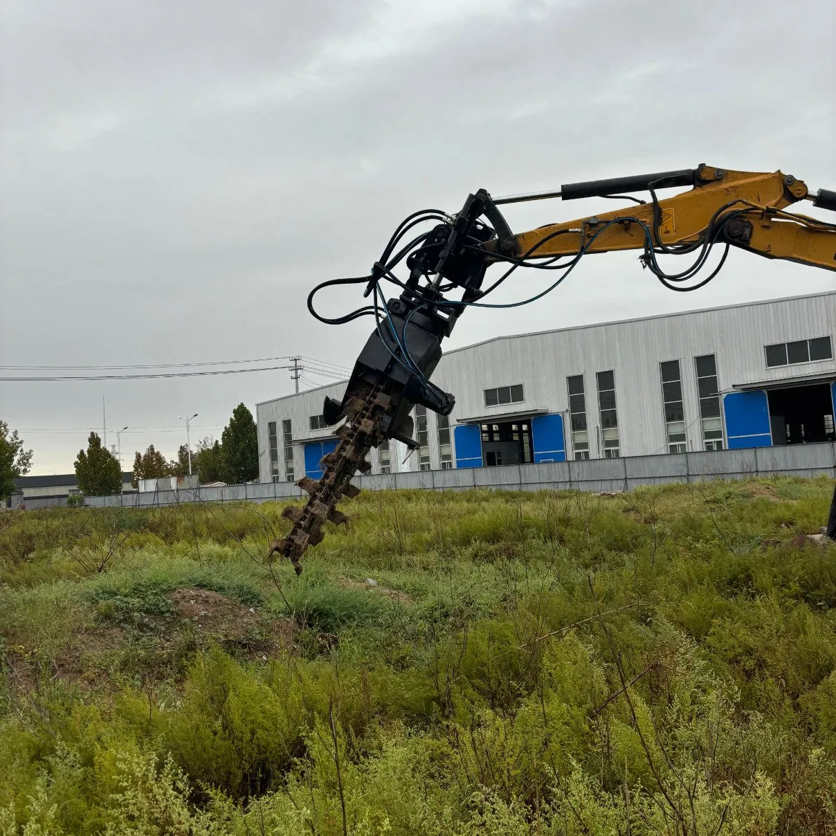 Excavator Earth Auger Spiral Drilling Machine