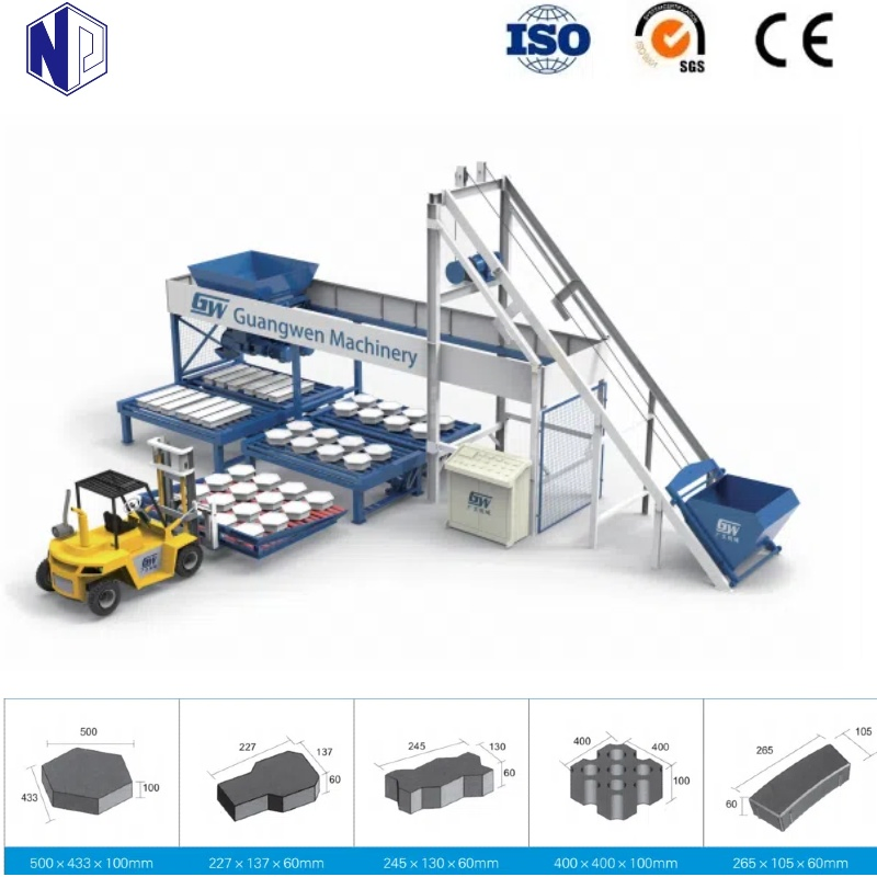 China Construction Machinery Nianpeng CE, ISO, SGS Concrete Block Brick Machine