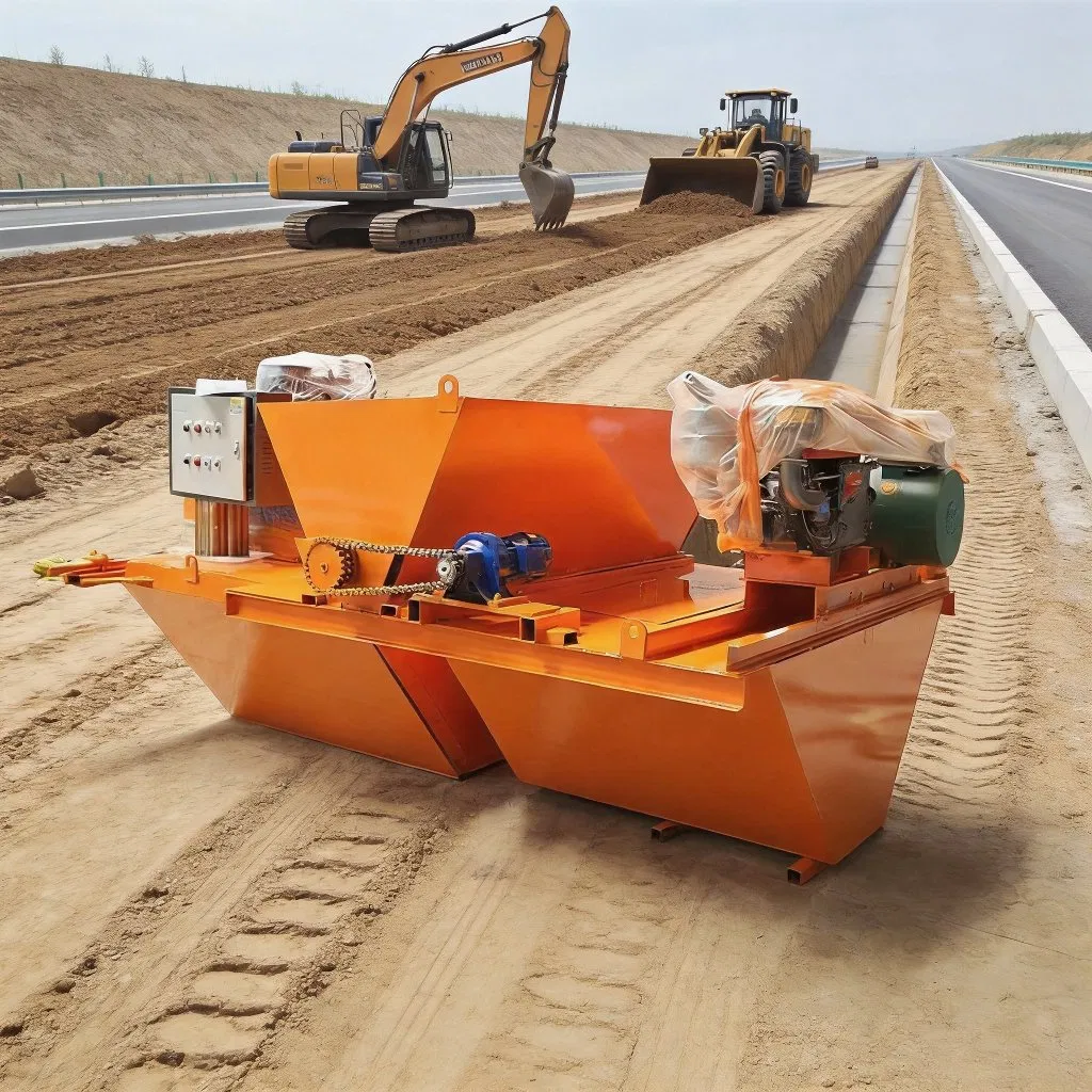 U-Shaped Ditch Slipform Machine for Highway Drainage Works