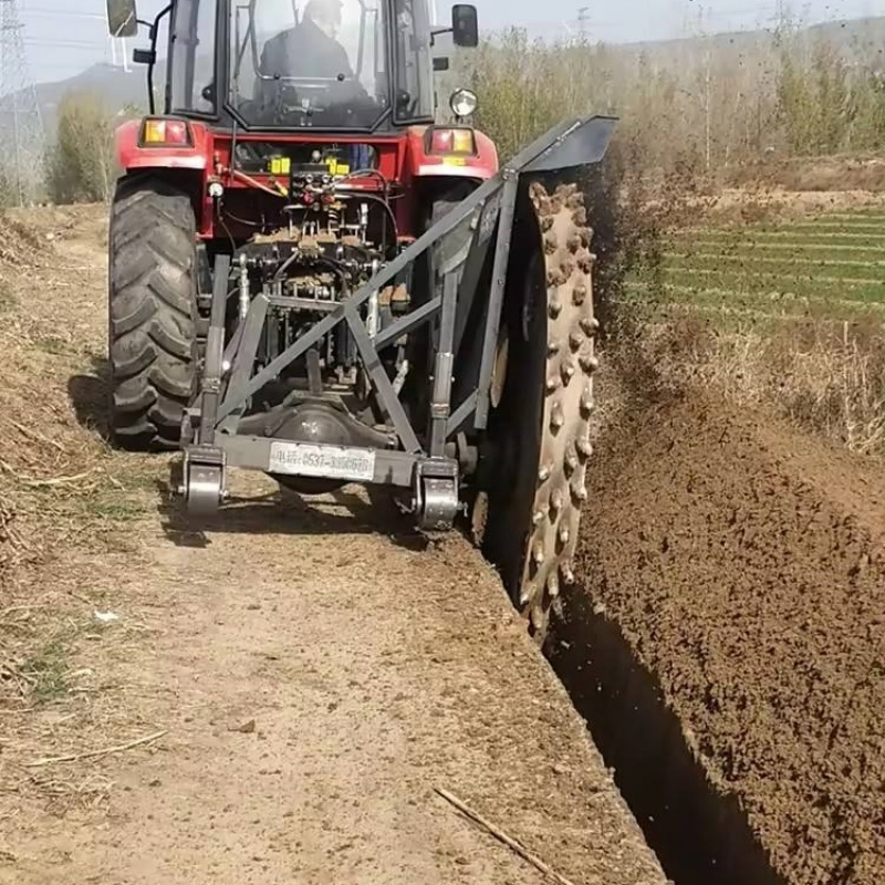 120HP Compatible Tractor Disc Trencher for Farm Irrigation &amp; Drainage