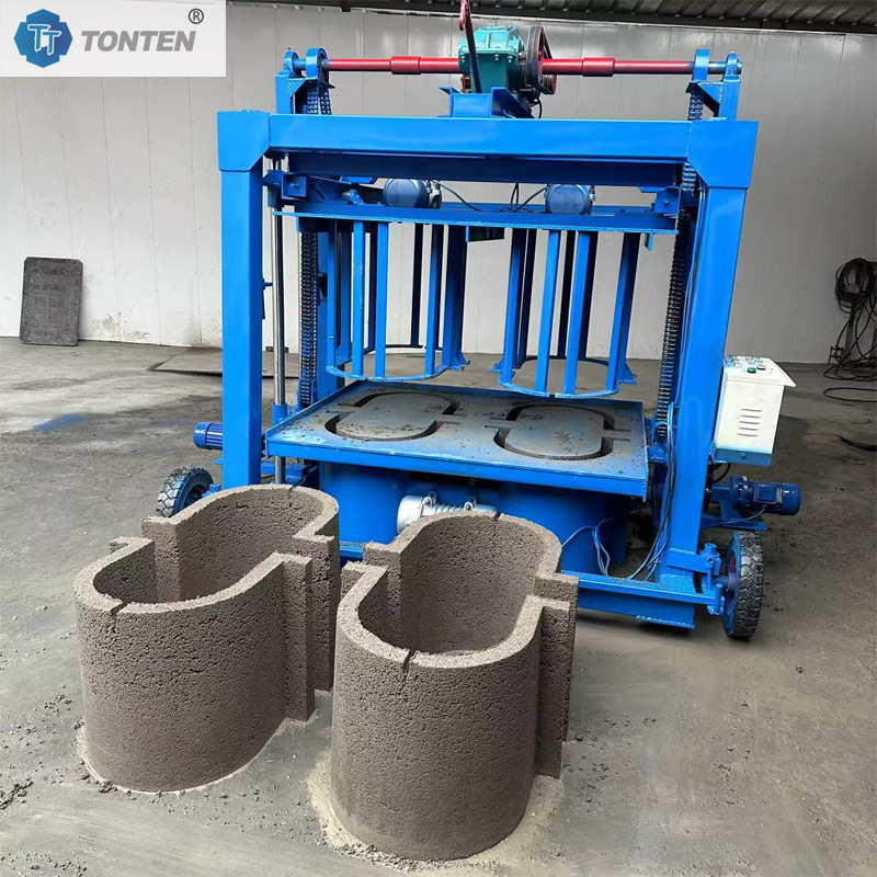Drainage Ditch Forming Machine U-shaped Channel Cement Concrete Well Ring Machine