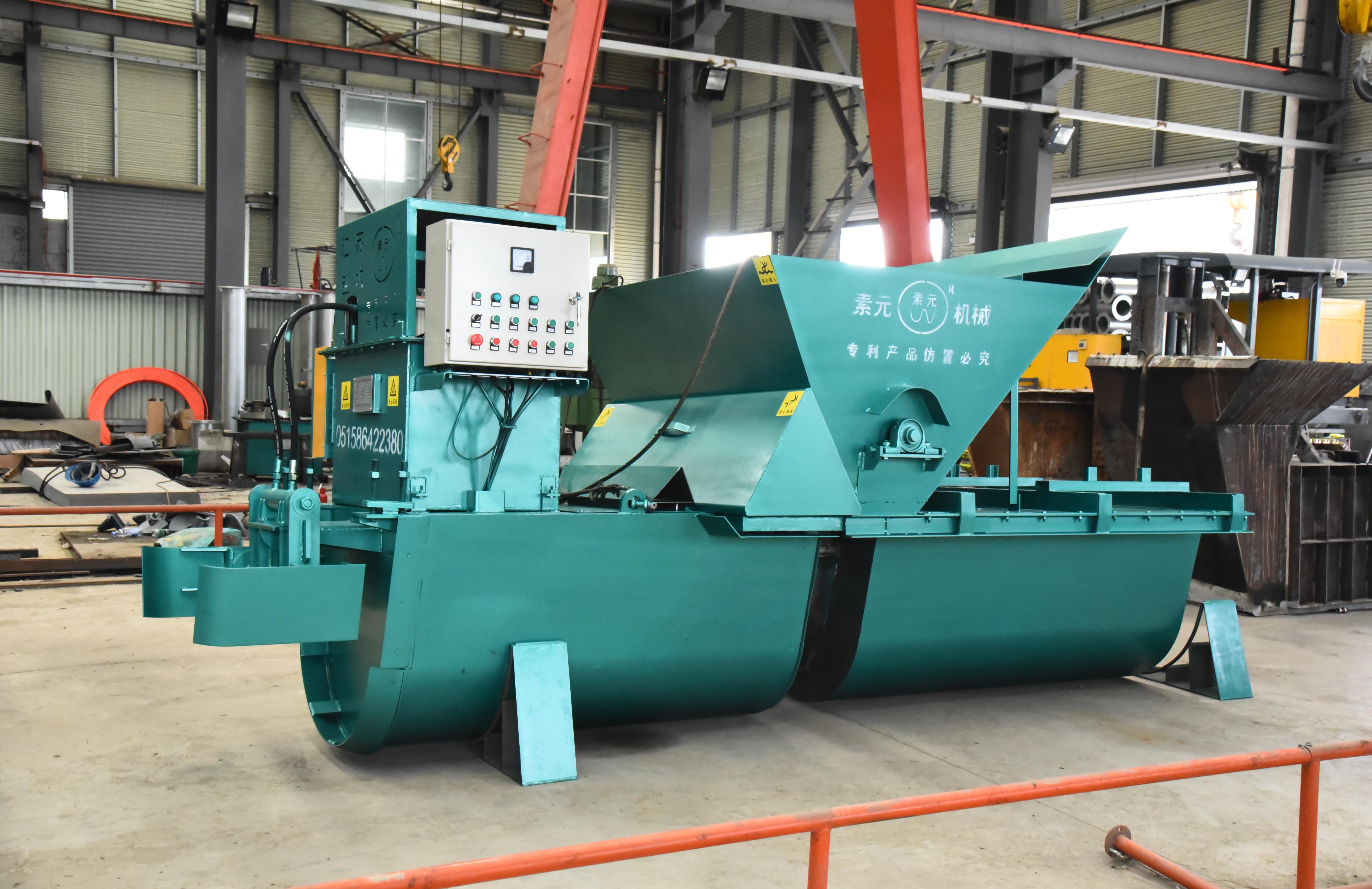 MRECH ditch lining machine operating on irrigation channel construction site