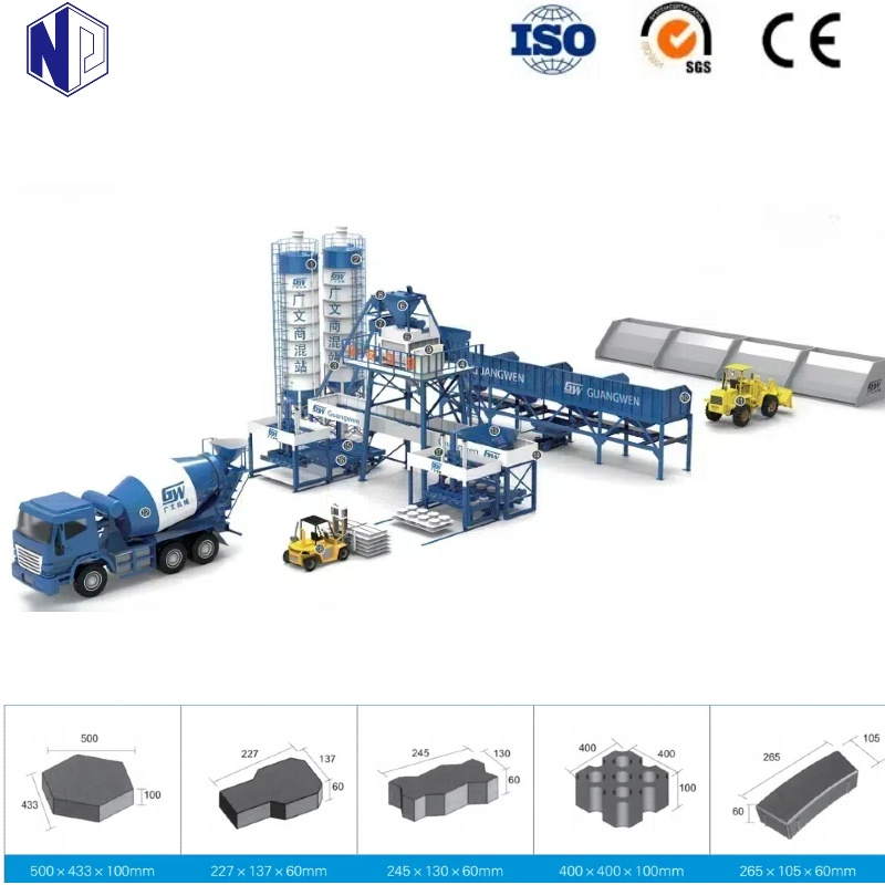 China Construction Machinery Nianpeng CE, ISO, SGS Concrete Block Brick Machine
