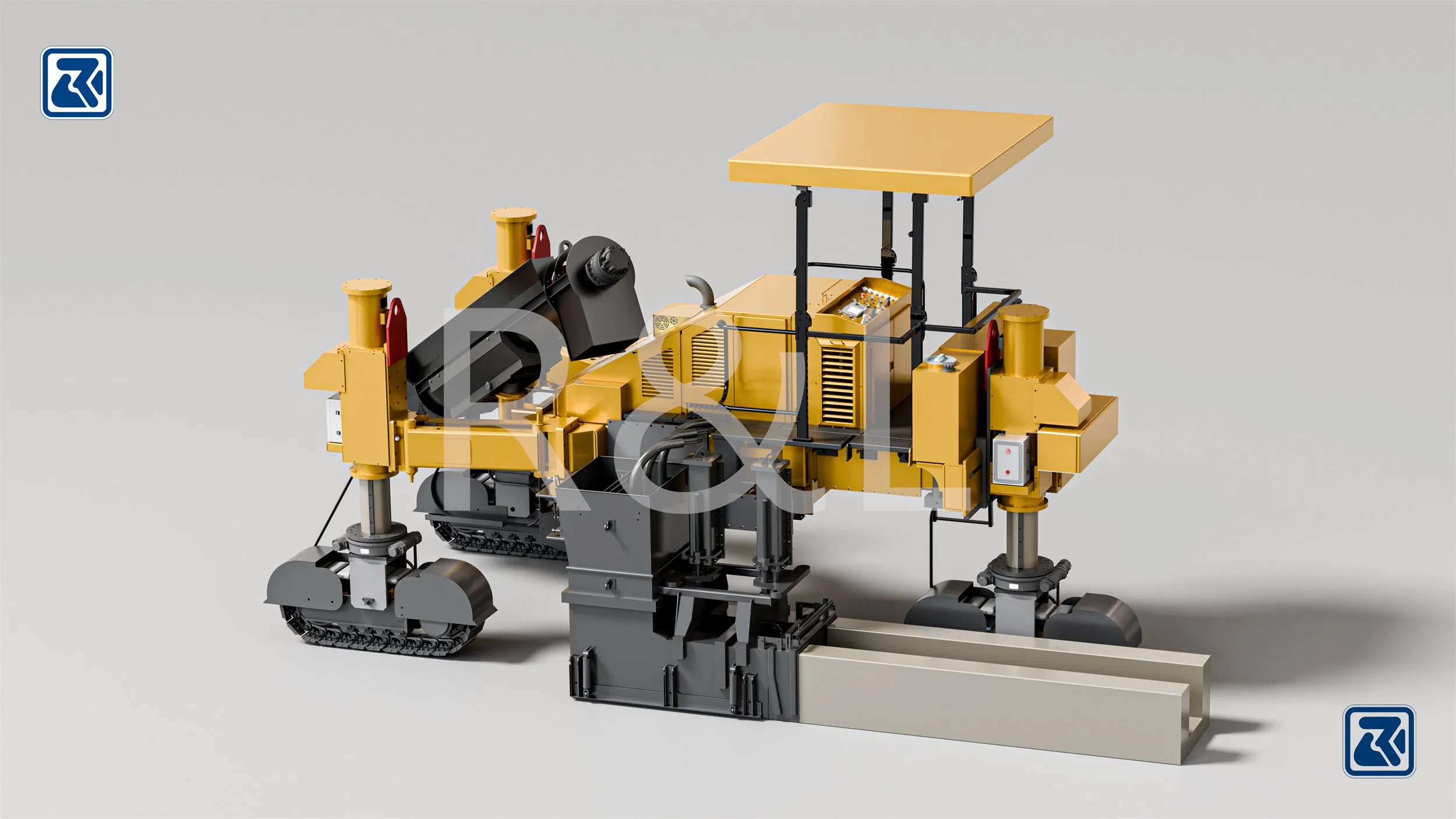 Made in China Rl-450 Compact Curb&Gutter Concrete Extruder Paver for Road Kerb Construction Road Maintenance Cheap Price for Sale