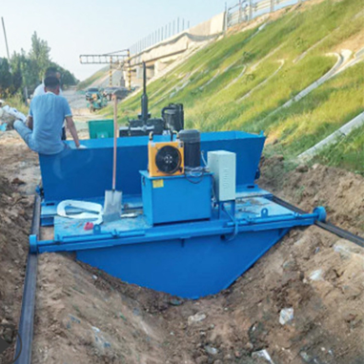 One-Time Full-Automatic Forming Machine for Cast-in-Place of Unsupported Formwork of Highway Side Ditch Slipform Machine