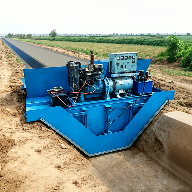 Brand Municipal Drainage Ditch Molding Machine Automatic One-Time Concrete Road PLC Control Engine Gear Pump Motor 1 Year High