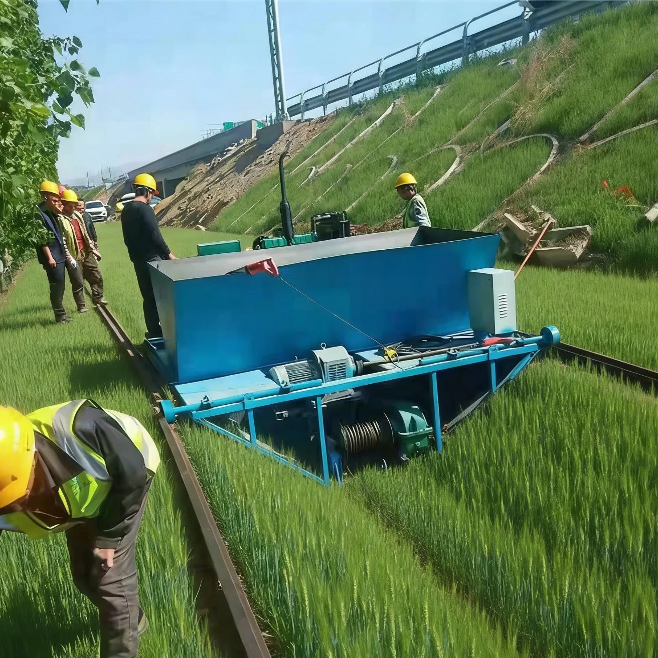 Cast-in-Place Canal Equipment for Sale Single-Pass Farmland Ditch Forming Equipment Custom U-Shaped Canal Forming Machine