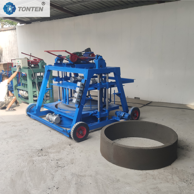 Drainage Ditch Forming Machine U-shaped Channel Cement Concrete Well Ring Machine