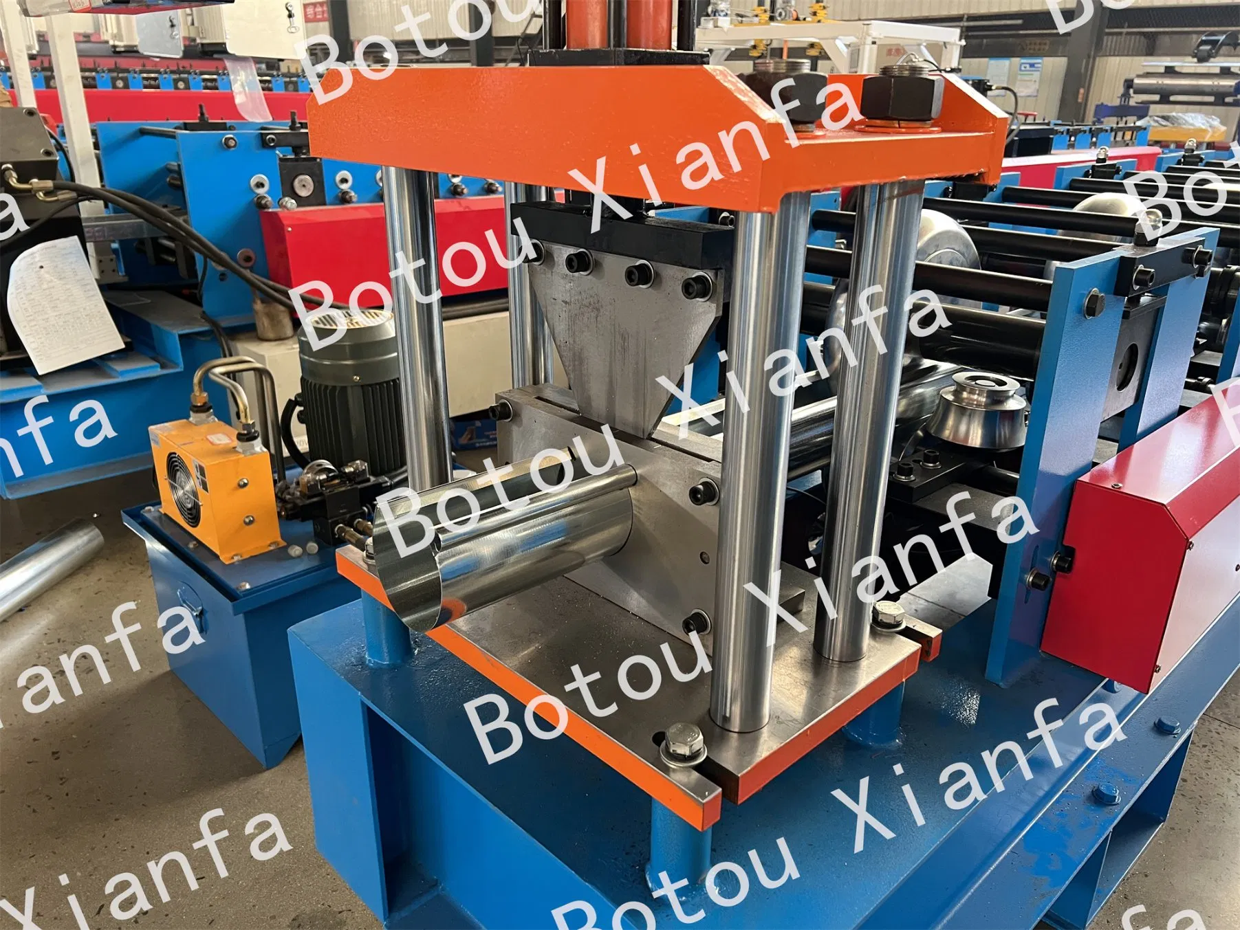 Metal Half Round Gutter Making Machinery Drainage Ditch Roll Forming Machine Gutter Making Machine Supplier Galvanized Steel Half-Round Gutter Making Machinery