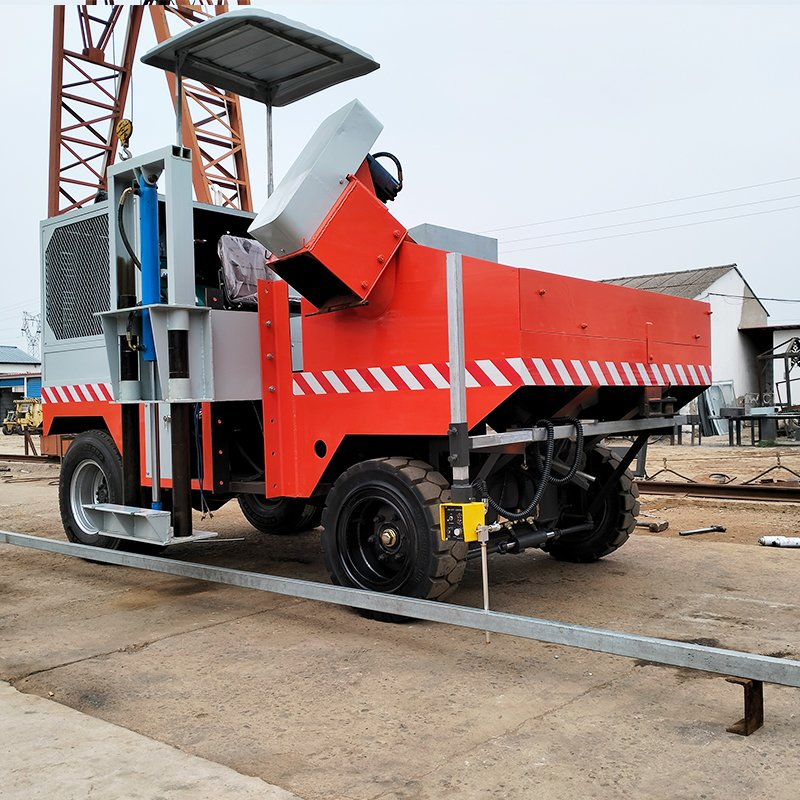 Slipform Paver for Versatile Use in Curb, Gutter, and Small Barrier Construction