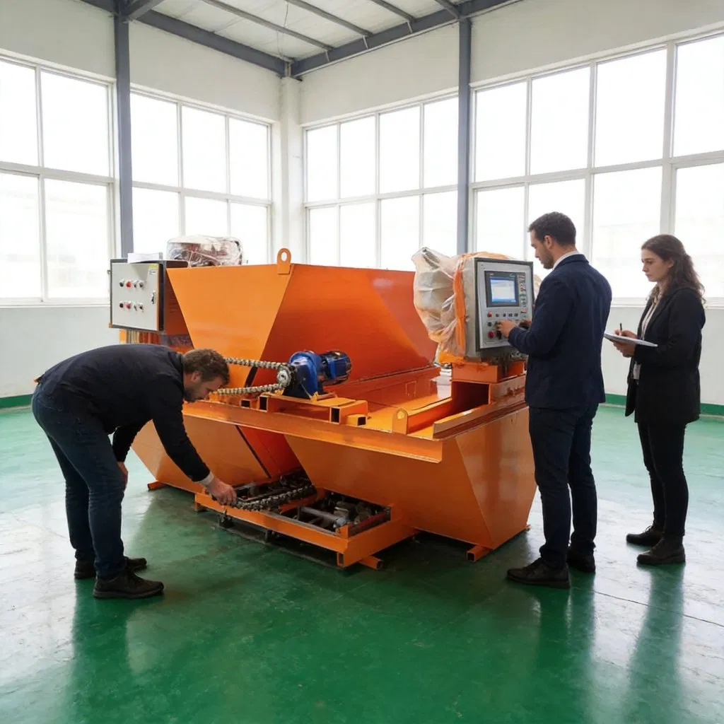 High Efficiency U-Shaped Ditch Slipform Construction Machine
