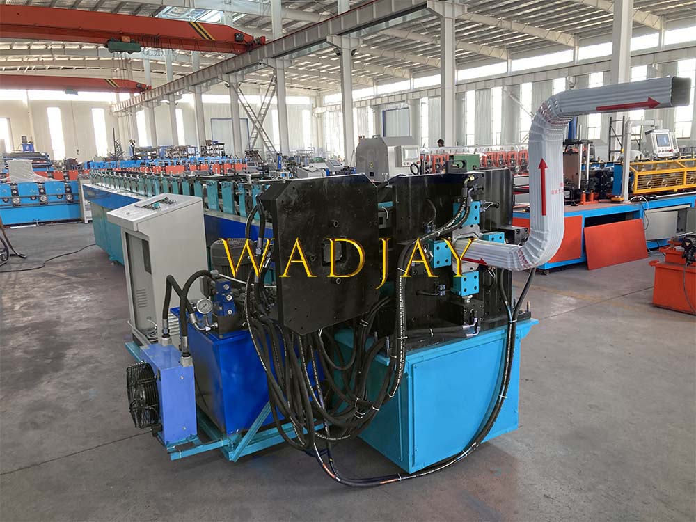 High Speed Rainwater Downspout Forming Machine For Metal Gutter Drainage System