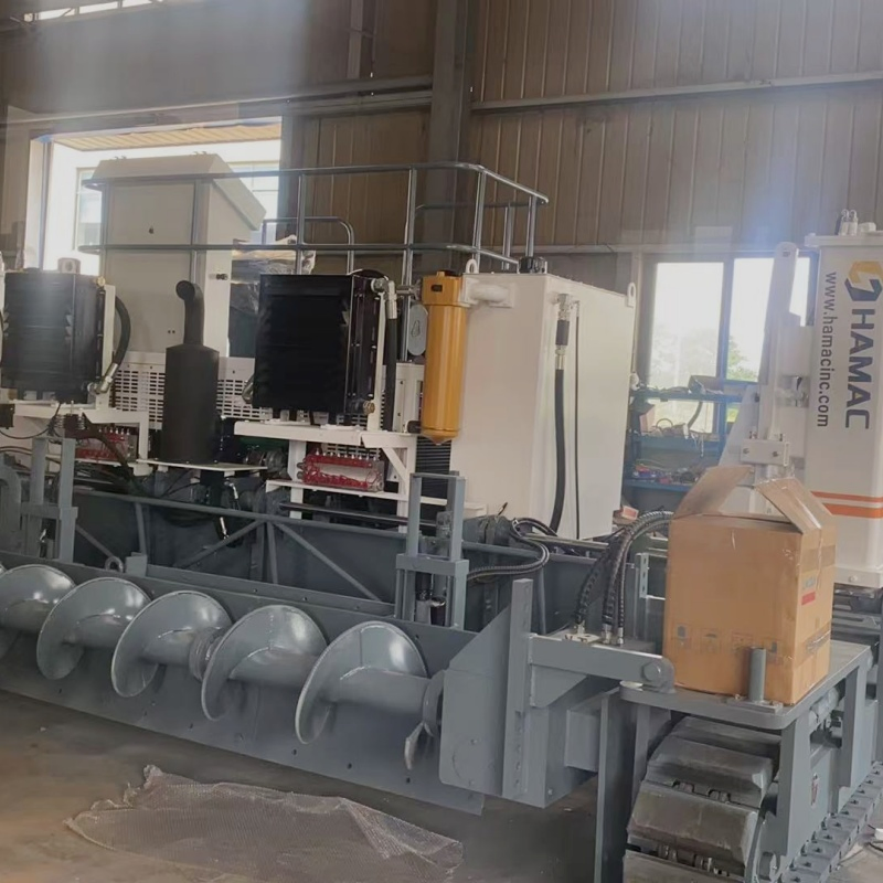 5m Road Drainage Ditches Paving Fully Automatic Concrete Slipform Paver Curb Machines