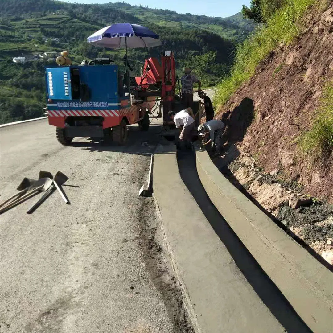 Concrete Curb Machine Mold Concrete Spreader Slipform Paver with Stringless Controls