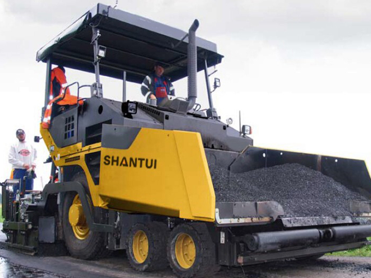 Shantui Srp95m Road Machine 10m Width Asphalt Track Paver