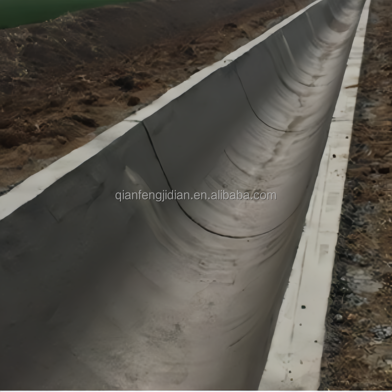 Finished concrete water channel design