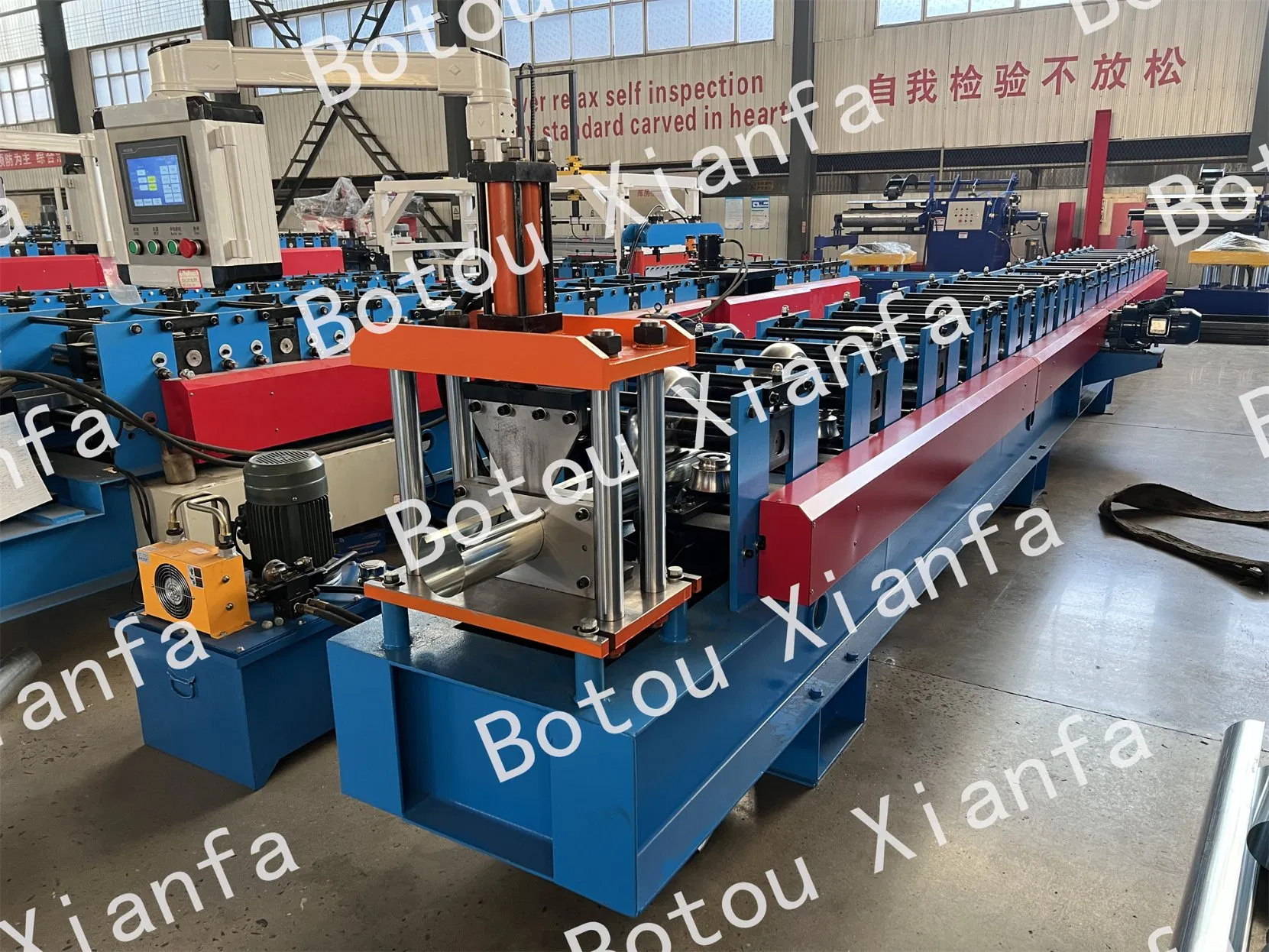 Metal Half Round Gutter Making Machinery Drainage Ditch Roll Forming Machine Gutter Making Machine Supplier Galvanized Steel Half-Round Gutter Making Machinery