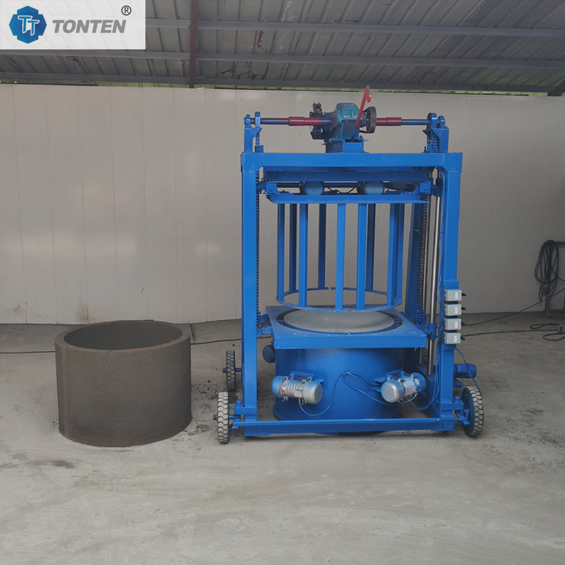 Drainage Ditch Forming Machine U-shaped Channel Cement Concrete Well Ring Machine