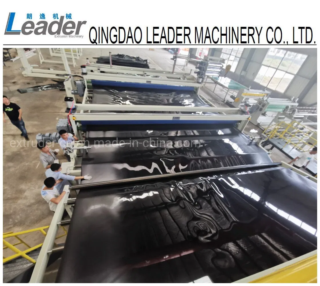 for Aquaculture Fish Pond Mining Oil Refinery Landfill 3000-8000mm Width HDPE Waterproof Sheets Extruder Geomembrane Liner Extrusion Making Machinery