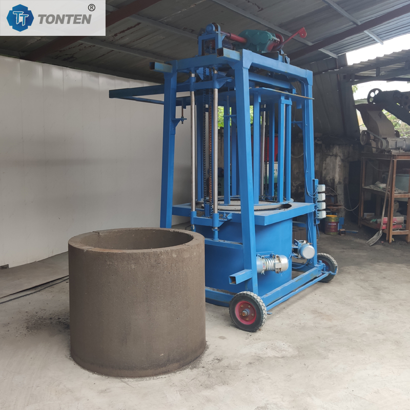 Drainage Ditch Forming Machine U-shaped Channel Cement Concrete Well Ring Machine