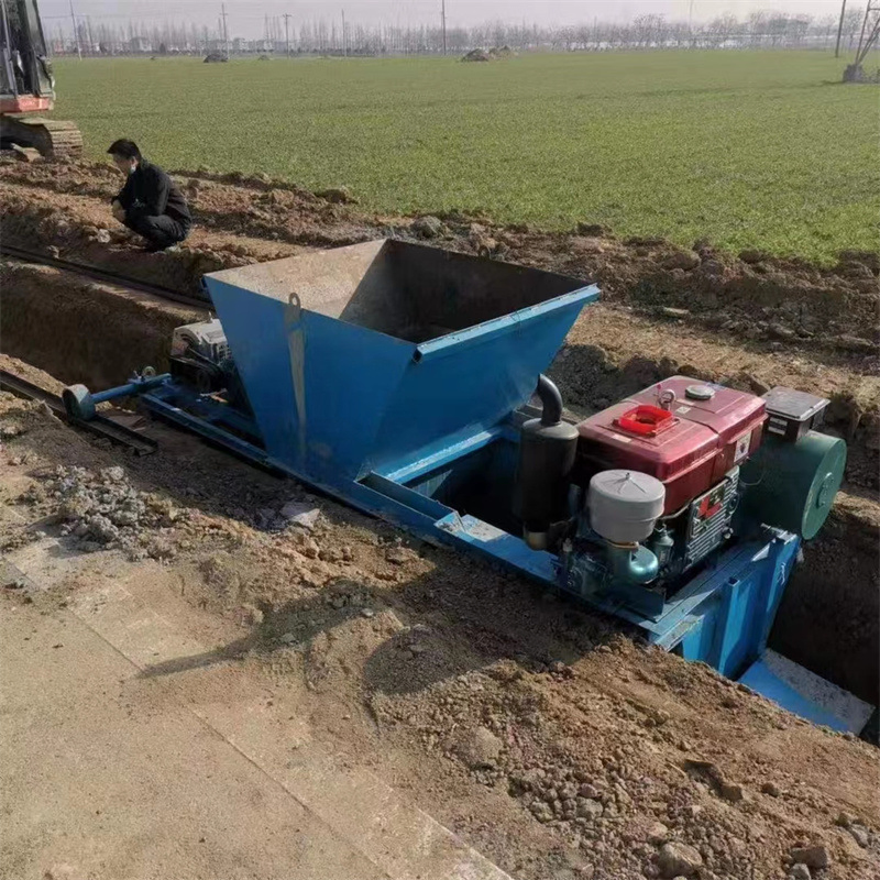 Full-Automatic Canal Forming Machine Supporting Customized Cast-in-Place Slip-Form Machine for Side Ditch of Farmland Highway