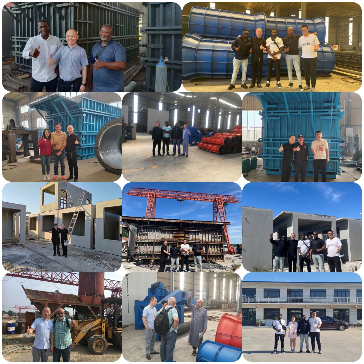 U-shaped groove manufacturing site
