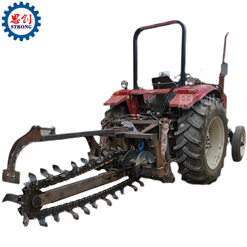 Farm Tractor Use Wheel Disc Trencher/60cm Ditcher Machine