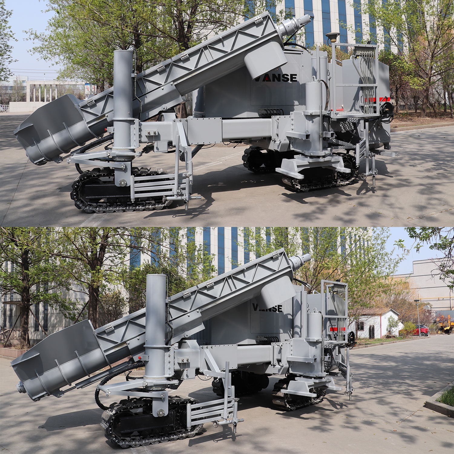 VANSE WS3-14 Concrete Drainage Ditch Slipform Machine Road Curb Slipform Machine Kerbstone Slipform Making Machine Factory