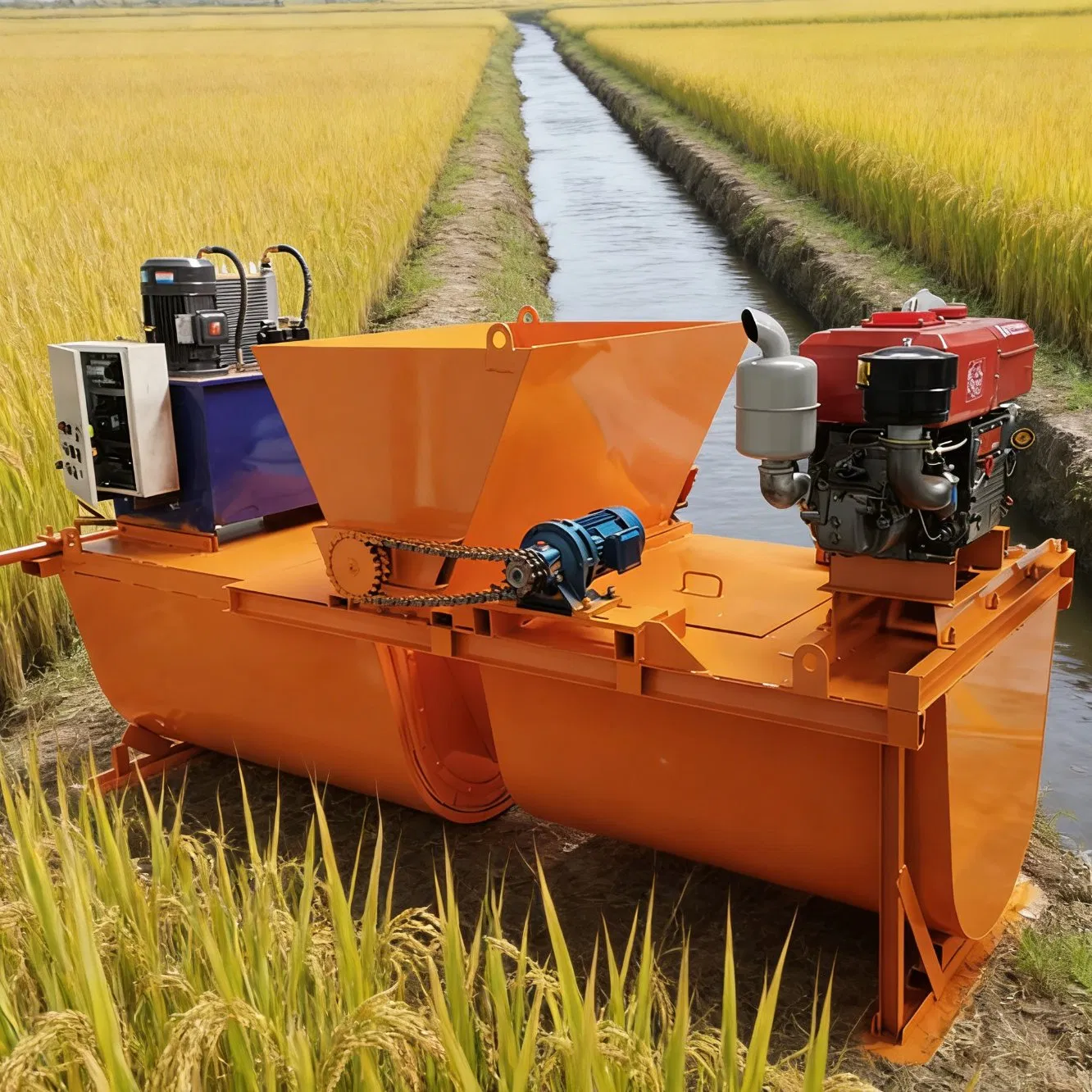 Save Time, Save Money, Save Laborhydraulic Drainage Canal Forming Machine2-Meter Canal Forming Machinecanal Slipform Machine