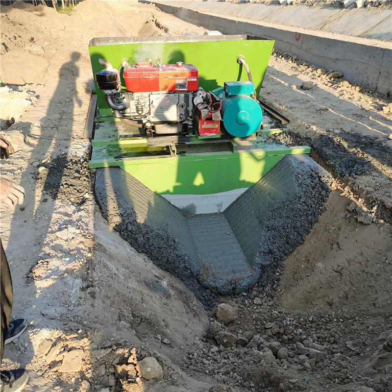 Concrete Ditch Forming Machine Lining Drainage Pipeline Trenching Machine
