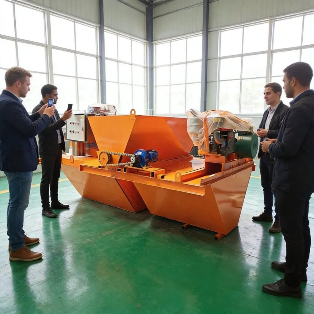 Concrete Drainage Ditch Forming Machine, Trapezoidal Channel Type