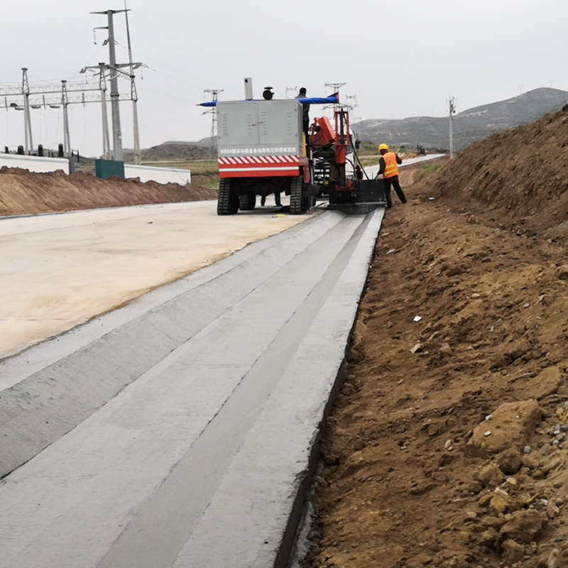 Hydraulic Drive Curbstone Slipform Machine Concrete Roadside Gutter Paver