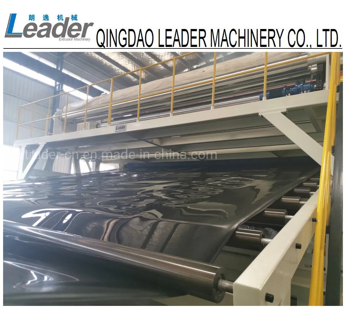 for Aquaculture Fish Pond Mining Oil Refinery Landfill 3000-8000mm Width HDPE Waterproof Sheets Extruder Geomembrane Liner Extrusion Making Machinery