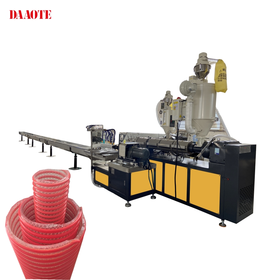 Polyester Yarn and PVC Reinforcement Suction Three Layers Pipe/Hose Produce Machine