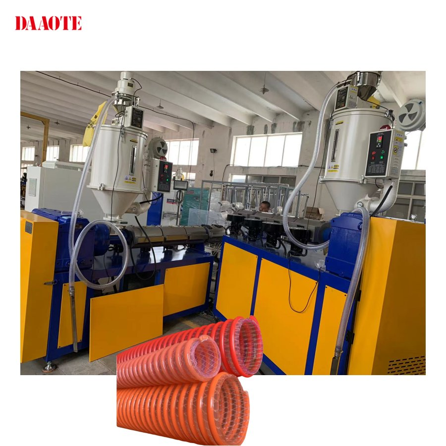Polyester Yarn and PVC Reinforcement Suction Three Layers Pipe/Hose Produce Machine