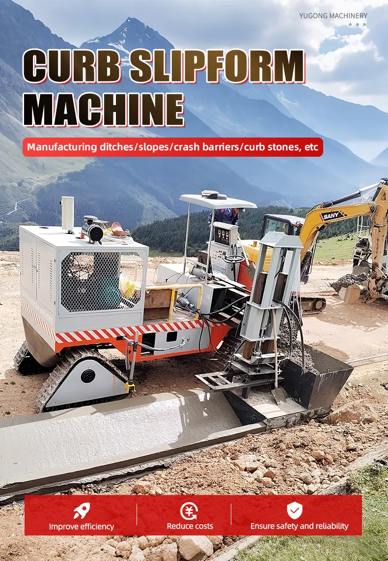 Curbstone Slipform Machine Overview