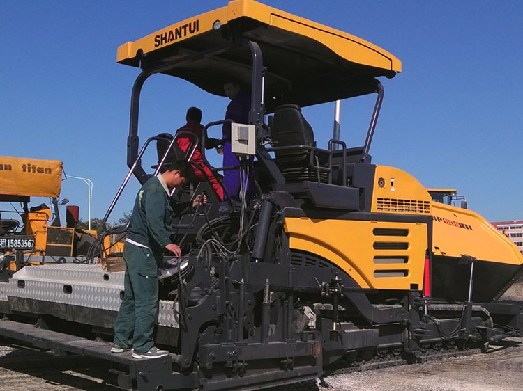 Shantui Srp95m Road Machine 10m Width Asphalt Track Paver