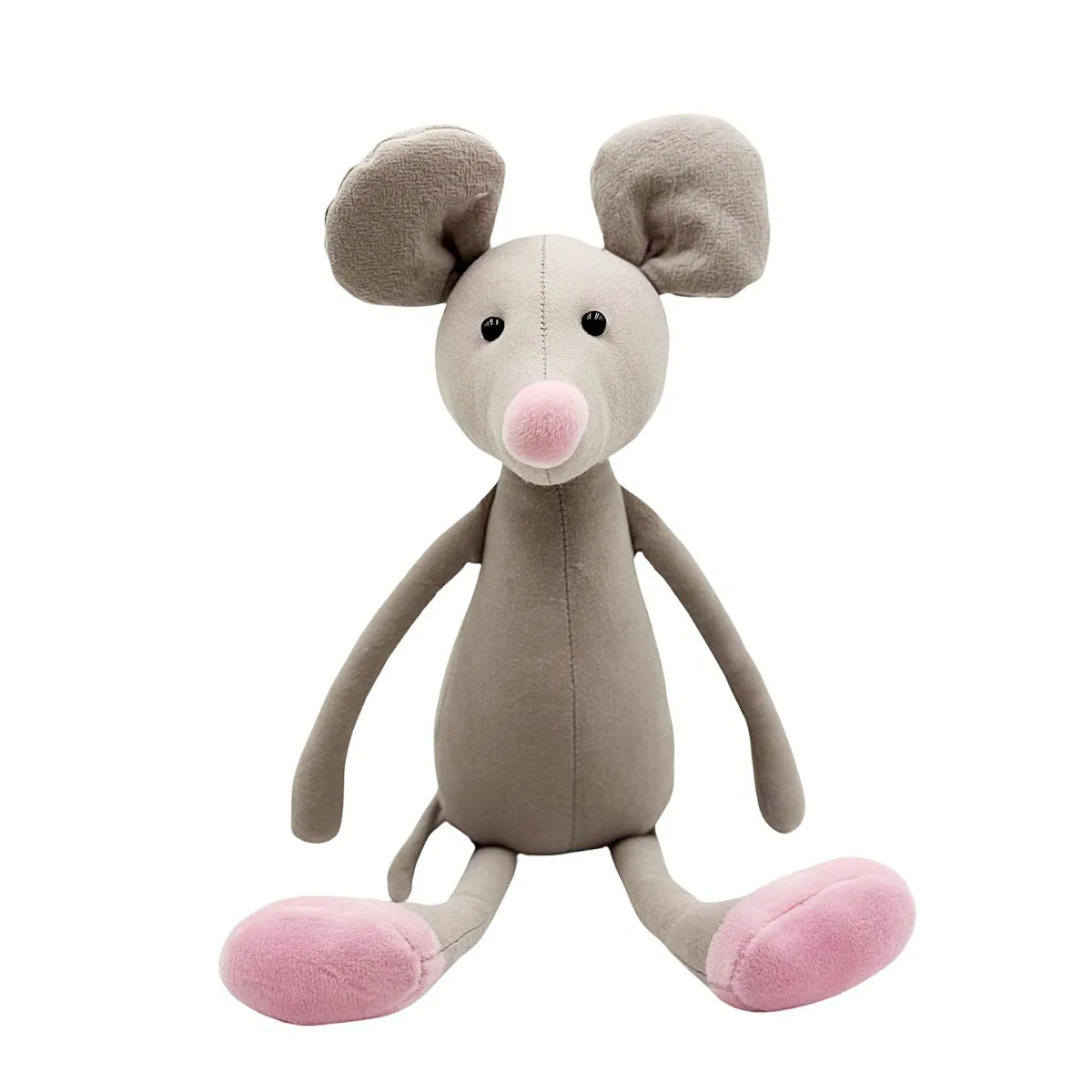 Wholesale Plush Mouse Rabbit Doll Hand Made Organic Cotton Materials Doll Animal Toy Custom Plush Dolls Toy