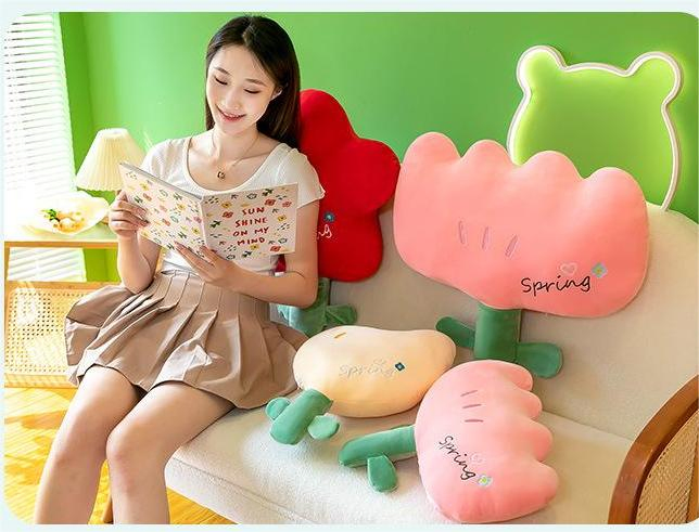 دميّة توليب على شكل زهرة حيوانات محشوة
