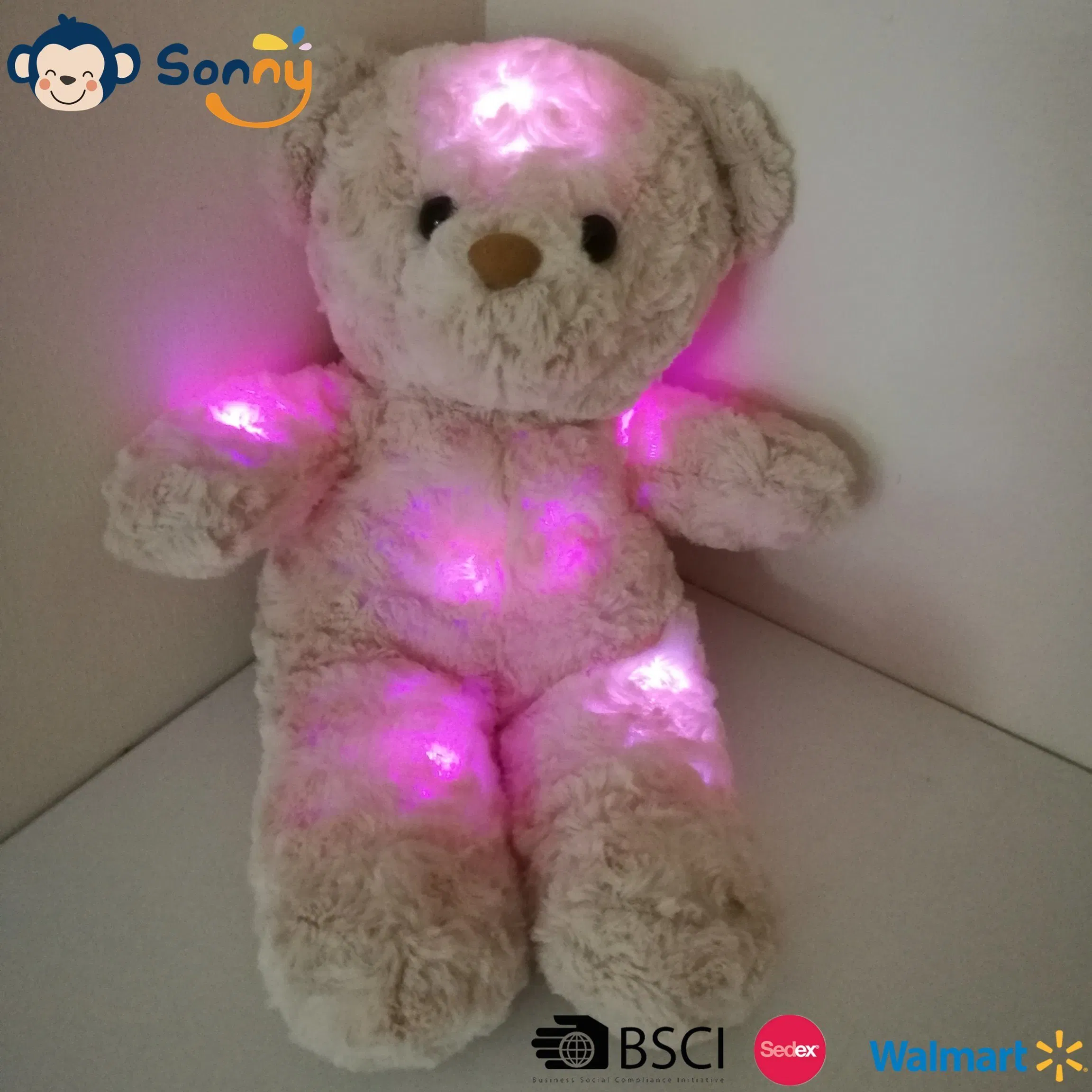 34 دب كبير من الفرو للوقوف مع إضاءة LED للأطفال من شركة Cm Wholesale لجميع الأعمار
