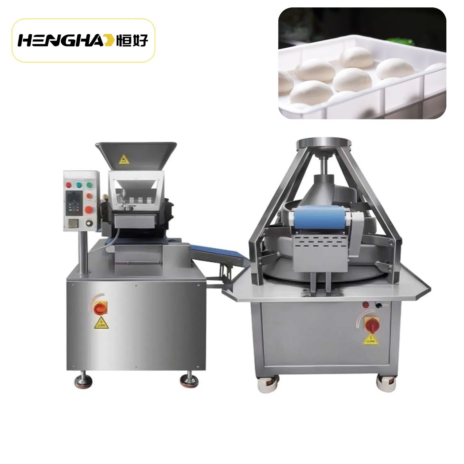 Automatic Dough Ball Rounder Divider Consistent Shape Production