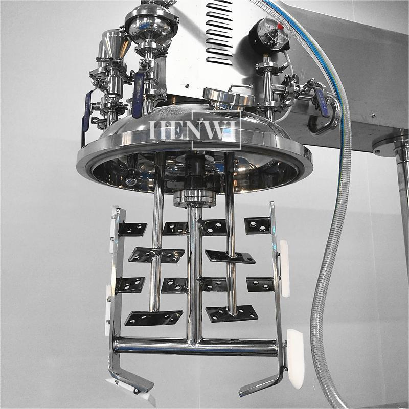 CE New Design Industrial Spiral Ribbon Stirring Blender Mixing Tank with Agitator Food Grade Mayonnaise Cream Vacuum Homogenizer Emulsifying Mixer Machinery