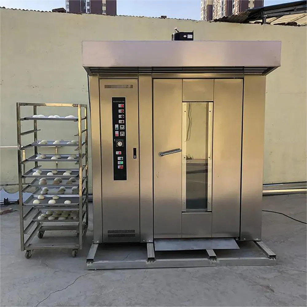 Commercial Electric Gas Diesel Oil Bread Baking Rotary Trolley Rack Tunnel Oven