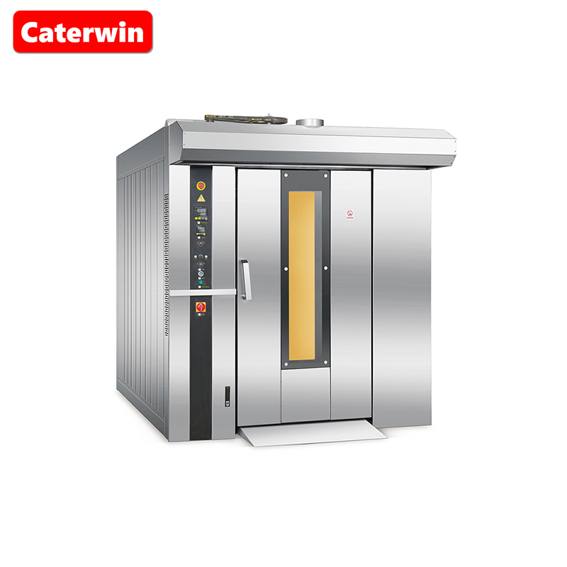 Caterwin Hot Sell Commercial Bread Baking Machine Gas Convection Oven 32 Tray Rotary Rack Oven