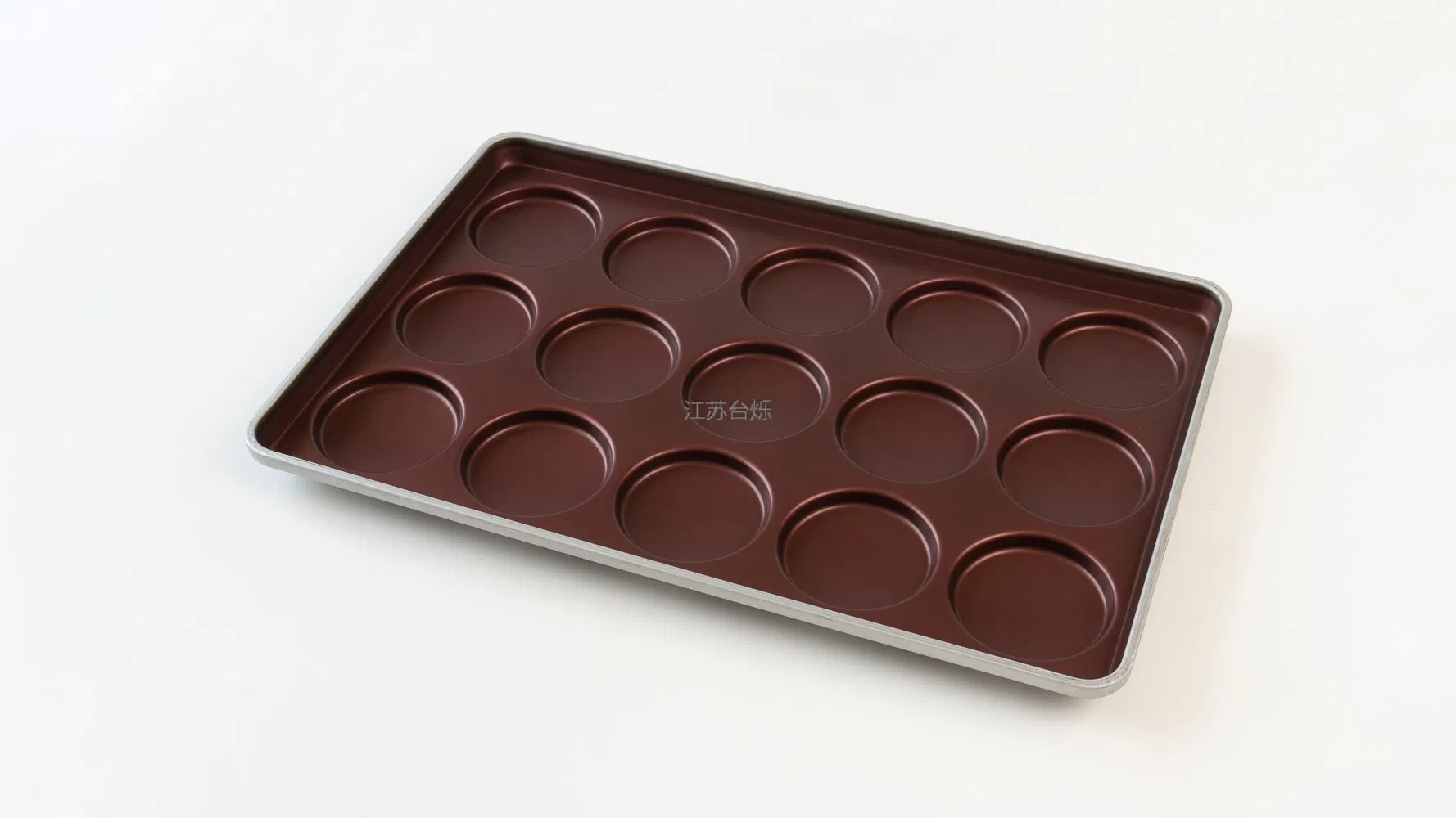 High Quality Aluminized Steel 15 Cavity Hamburger Baking Pan for Commercial Kitchen Hamburger Tray Bakery Oven Tray